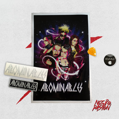 Combo-ABOMINABLES-Poster-Pin-Negro-Pasion