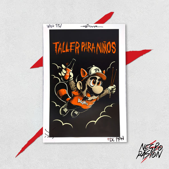 Póster Oficial - Taller para niños - Mario Bros 3