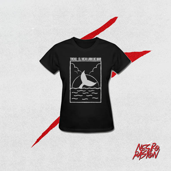 Combo - TREKK - Camiseta "Whale" + Disco firmado - negropasion