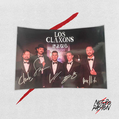 Poster Oficial - Los Claxons - Sayonara firmado