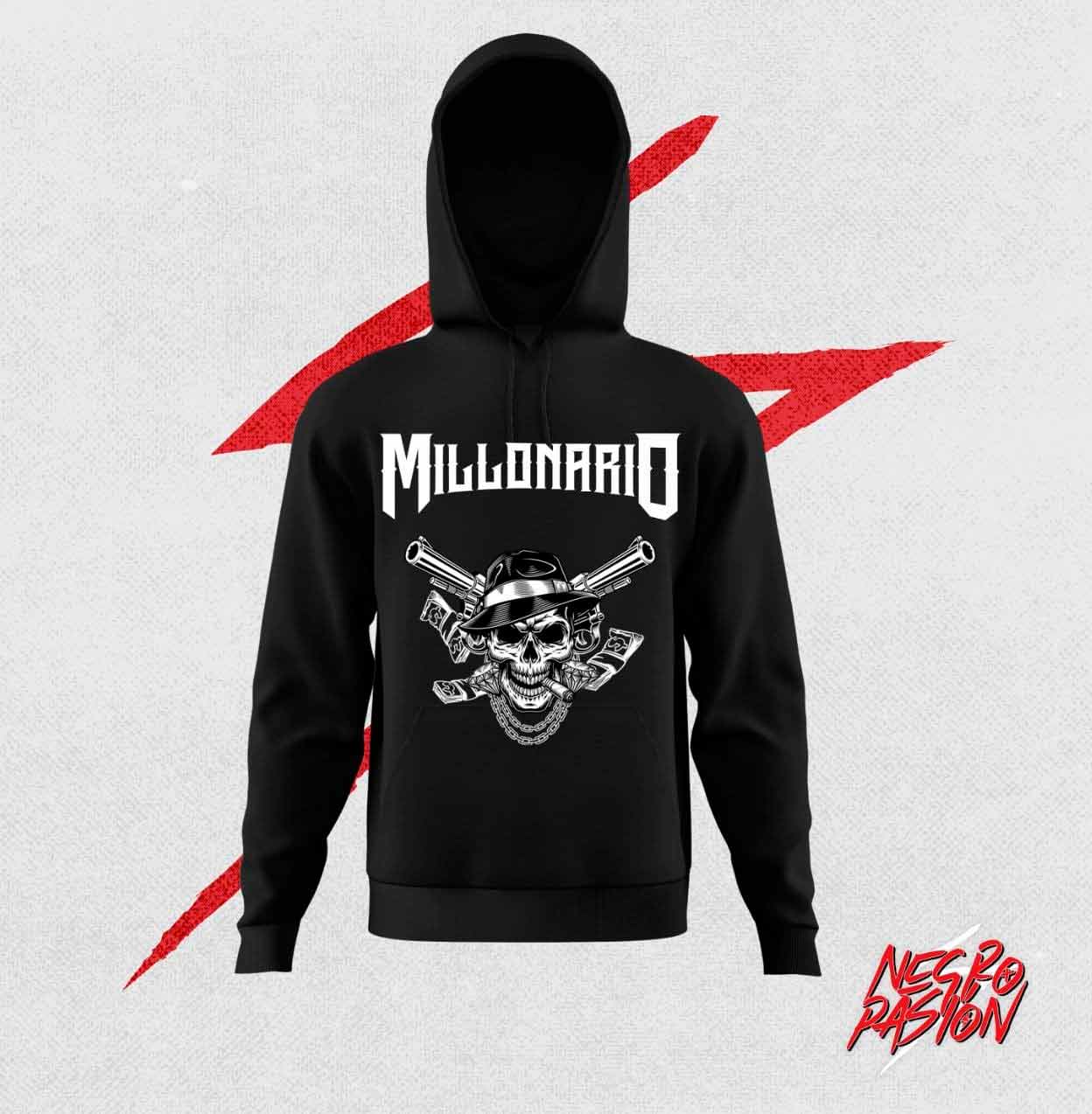 Sudadera Oficial Millonario Calavera – negropasion
