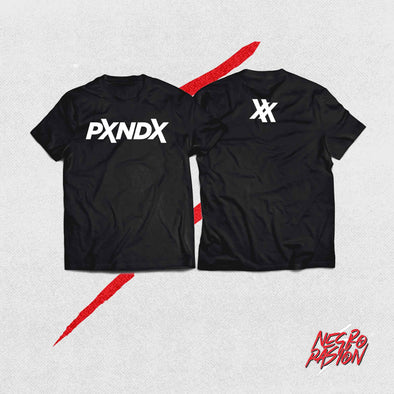 Camiseta - PXNDX - Logo XX Aniversario - negropasion